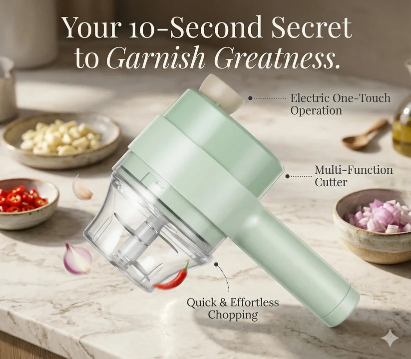 Portable Electric Vegetable Cutter Set