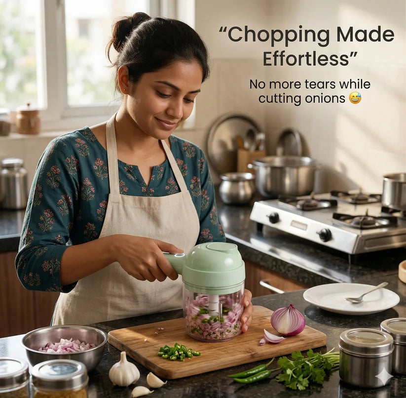 Portable Electric Vegetable Cutter Set