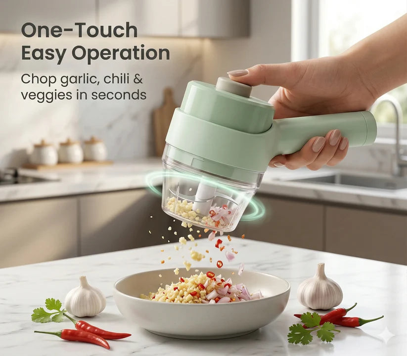 Portable Electric Vegetable Cutter Set